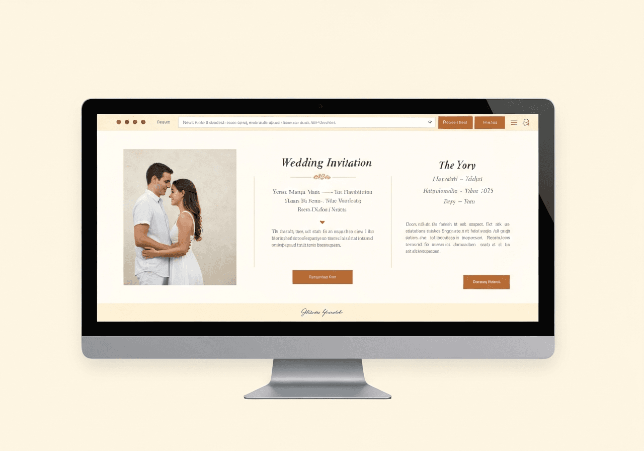 Site Mariage Personnalisé - Avant